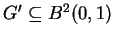 $G^\prime\subseteq B^2(0,1)$