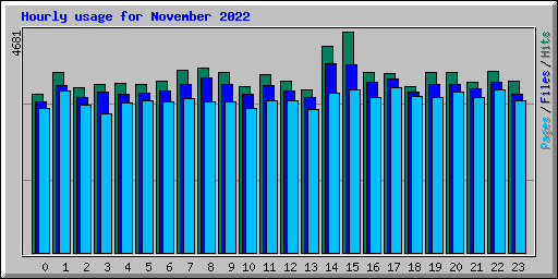 Hourly usage for November 2022