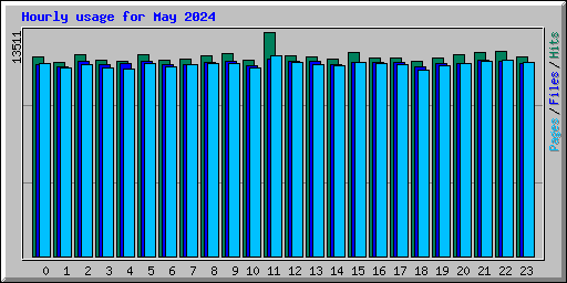 Hourly usage for May 2024