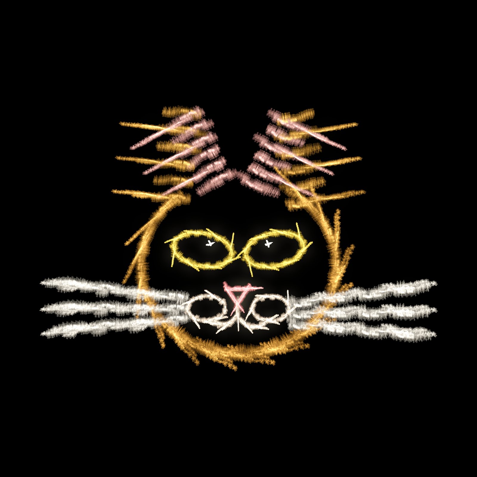Claude's Cat — a cat drawn with fern fronds, attractor of 473 affine maps
