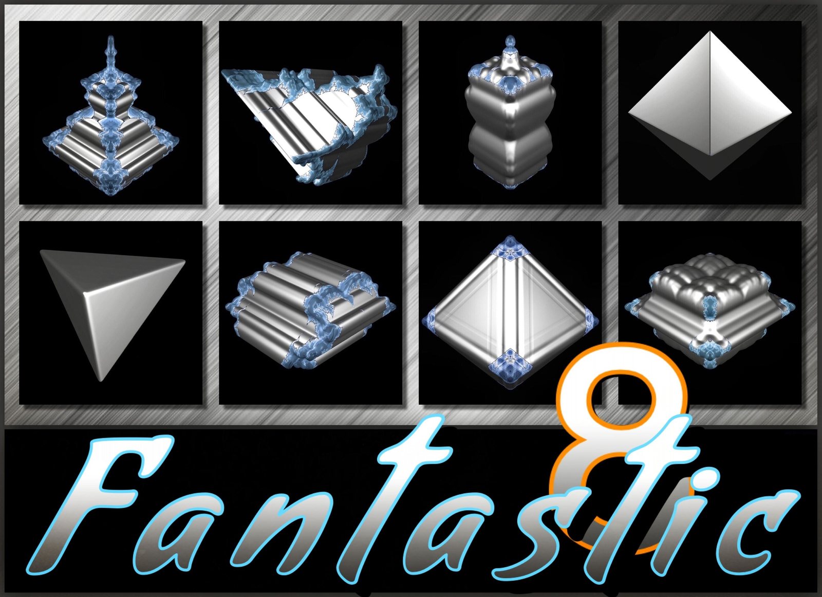 The 8 Fantastic — principal 3D slices of the Metatronbrot