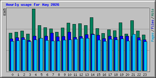 Hourly usage for May 2026
